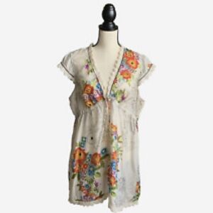 Johnny Was silk top M